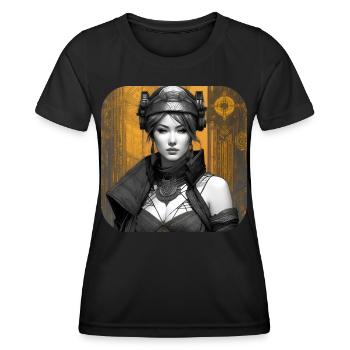 Cooles Fantasy Girl - Frauen Funktions-T-Shirt - Schwarz - Vorne - AI Model Female 172 light (172cm)