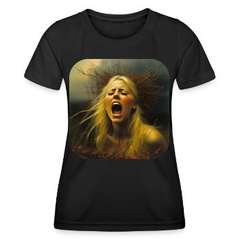 Dark Horror Banshee - Women's Functional T-Shirt - black - Front - AI Model Female 172 light (172cm)