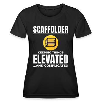 Scaffolder Scaffold Builder Scaffolding Platform - Women's Functional T-Shirt - black - Front - AI Model Female 172 light (172cm)