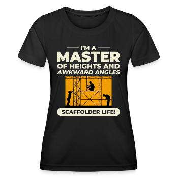 Scaffolder Scaffold Builder Scaffolding Platform - Women's Functional T-Shirt - black - Front - AI Model Female 172 light (172cm)