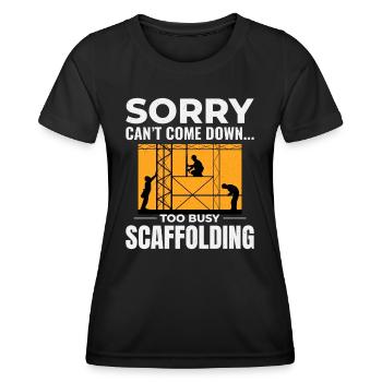Scaffolder Scaffold Builder Scaffolding Platform - Women's Functional T-Shirt - black - Front - AI Model Female 172 light (172cm)