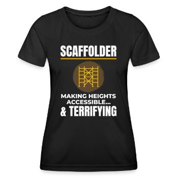 Scaffolder Scaffold Builder Scaffolding Platform - Women's Functional T-Shirt - black - Front - AI Model Female 172 light (172cm)