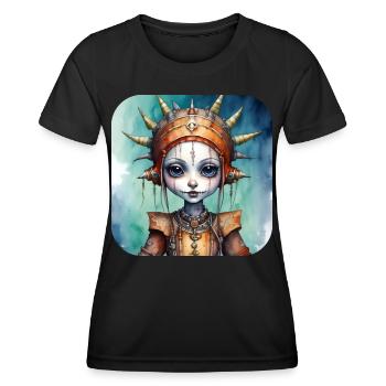 Fille punk gothique cool - T-shirt sport Femme - noir - Devant - AI Model Female 172 light (172cm)