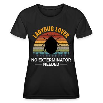 Marienkäfer Insektensammler Entomologie Entomologe - Frauen Funktions-T-Shirt - Schwarz - Vorne - AI Model Female 172 light (172cm)