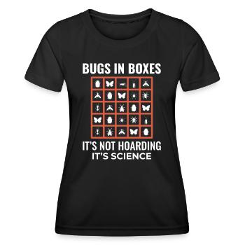 Insektensammler Entomologie Entomologe Käferliebhaber - Frauen Funktions-T-Shirt - Schwarz - Vorne - AI Model Female 172 light (172cm)