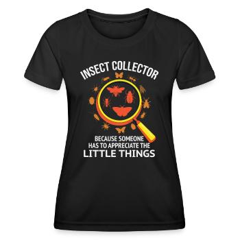 Insektensammler Entomologie Entomologe Käferliebhaber - Frauen Funktions-T-Shirt - Schwarz - Vorne - AI Model Female 172 light (172cm)