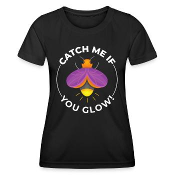 Fireflies Firefly Lightning Bug Insect Collector - Women's Functional T-Shirt - black - Front - AI Model Female 172 light (172cm)