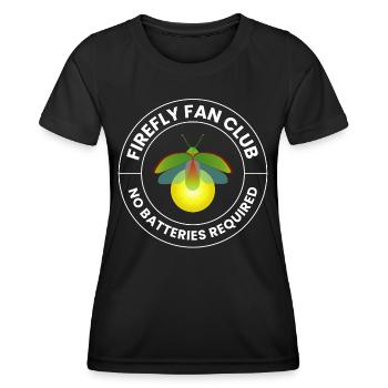 Fireflies Firefly Lightning Bug Insect Collector - Women's Functional T-Shirt - black - Front - AI Model Female 172 light (172cm)