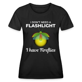 Fireflies Firefly Lightning Bug Insect Collector - Women's Functional T-Shirt - black - Front - AI Model Female 172 light (172cm)