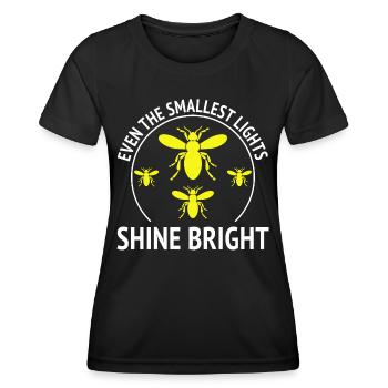 Fireflies Firefly Lightning Bug Insect Collector - Women's Functional T-Shirt - black - Front - AI Model Female 172 light (172cm)
