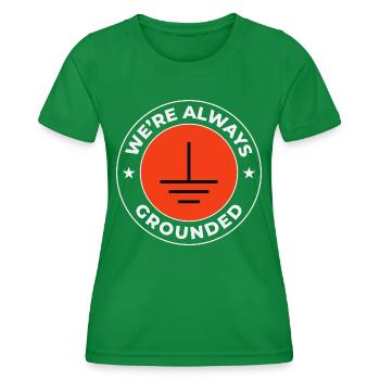 Elektriker Humor Elektrotechniker Ingenieur - Frauen Funktions-T-Shirt - Kelly Green - Vorne - AI Model Female 172 dark (172cm)