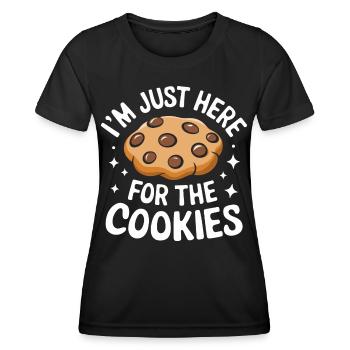 Cookies Cookie Keks Kekse Schokolade - Frauen Funktions-T-Shirt - Schwarz - Vorne - AI Model Female 172 light (172cm)