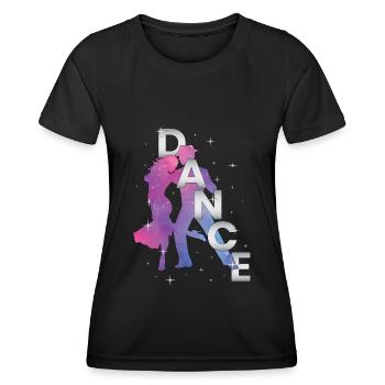 Danse Danse Danse danseur école de danse cours de danse cadeau - T-shirt sport Femme - noir - Devant - AI Model Female 172 light (172cm)
