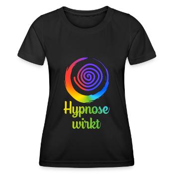 Hypnose Hypnotisch Hypnotisieren Team Geschenkidee - Frauen Funktions-T-Shirt - Schwarz - Vorne - AI Model Female 172 light (172cm)