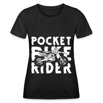 Motocross Enduro Dreck - Frauen Funktions-T-Shirt - Schwarz - Vorne - AI Model Female 172 light (172cm)