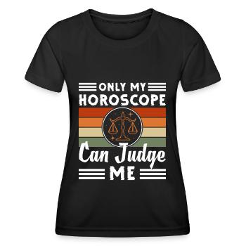 Horoscope d’anniversaire Septembre - T-shirt sport Femme - noir - Devant - AI Model Female 172 light (172cm)