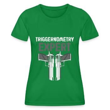 Weapons Firearm - Women's Functional T-Shirt - kelly green - Front - AI Model Female 172 dark (172cm)
