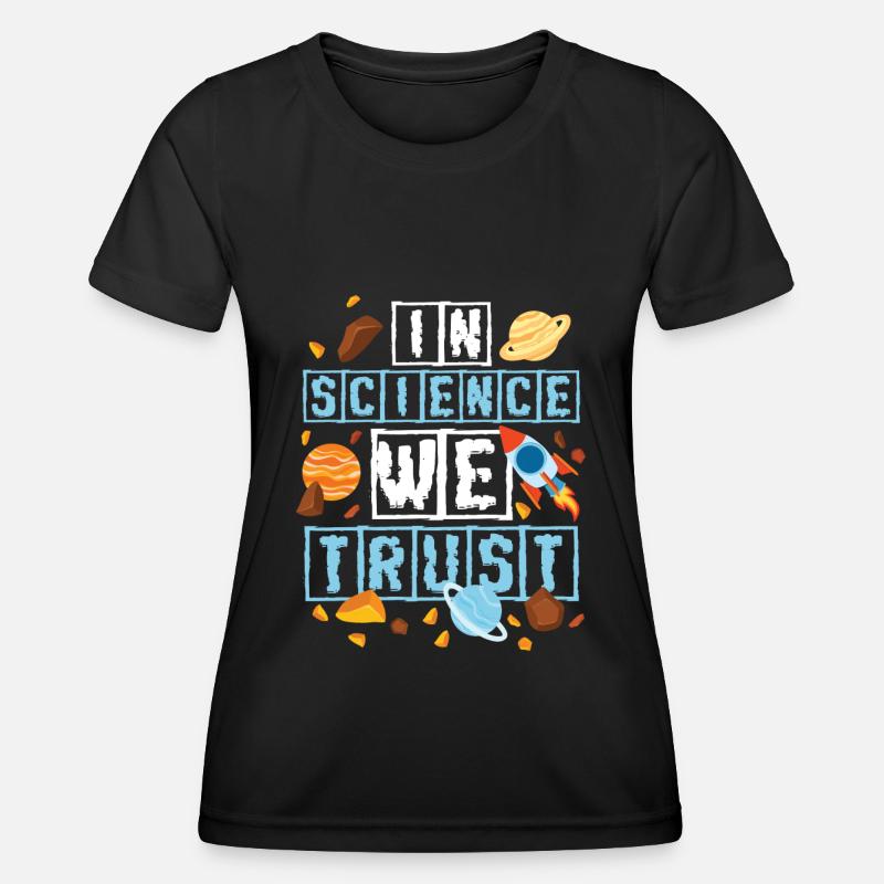 Space Shuttle Spacesuit SpaceShip Rocket - Women's Functional T-Shirt - black