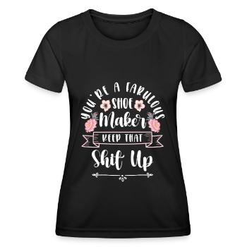 Cobbler Profession Humour Travail - T-shirt sport Femme - noir - Devant - AI Model Female 172 light (172cm)