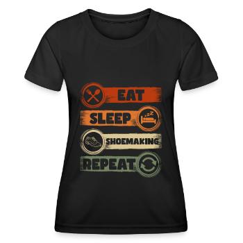 Shoes Job Work - Women's Functional T-Shirt - black - Front - AI Model Female 172 light (172cm)