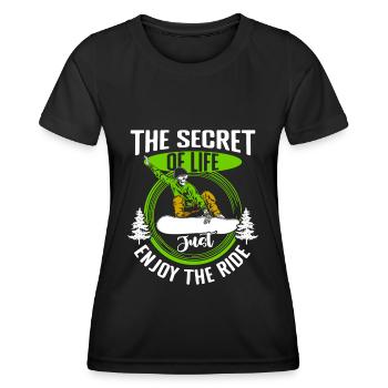 Snowboarder Schnee Pistensau - Women's Functional T-Shirt - black - Front - AI Model Female 172 light (172cm)