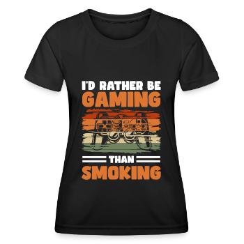 Nichtraucher Nicht Rauchen Sucht - Frauen Funktions-T-Shirt - Schwarz - Vorne - AI Model Female 172 light (172cm)