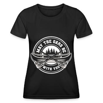 Rudern Sportler Kayak Steuermann - Frauen Funktions-T-Shirt - Schwarz - Vorne - AI Model Female 172 light (172cm)