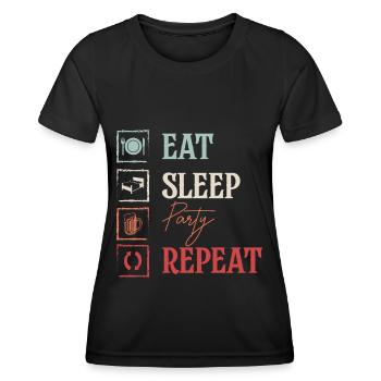 Celebration booze funny beer - Women's Functional T-Shirt - black - Front - AI Model Female 172 light (172cm)