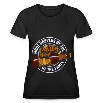 Celebration Drinking Party make girls' evening - Women's Functional T-Shirt - black - Front - AI Model Female 172 light (172cm)