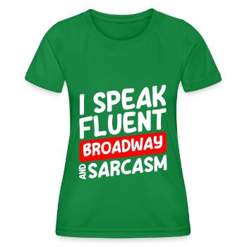Schauspieler Probe Theaterstück Oper - Frauen Funktions-T-Shirt - Kelly Green - Vorne - AI Model Female 172 dark (172cm)