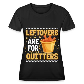 Essen Restaurant Mahlzeit Getränke - Frauen Funktions-T-Shirt - Schwarz - Vorne - AI Model Female 172 light (172cm)