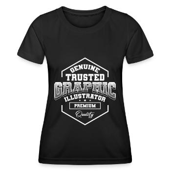 Designerin Grafik - Frauen Funktions-T-Shirt - Schwarz - Vorne - AI Model Female 172 light (172cm)