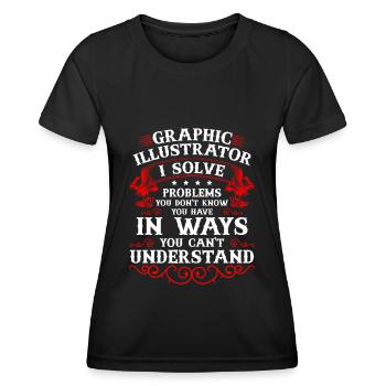 Designer Designer profession - Women's Functional T-Shirt - black - Front - AI Model Female 172 light (172cm)