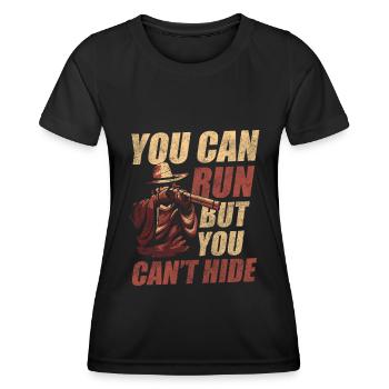 Cowboy Cowboy Boots Riding America - Women's Functional T-Shirt - black - Front - AI Model Female 172 light (172cm)