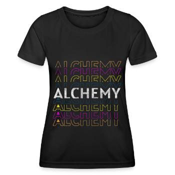 Chimiste magique de guérison d’alchimie - T-shirt sport Femme - noir - Devant - AI Model Female 172 light (172cm)