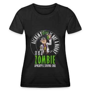 Chimiste chimiste - T-shirt sport Femme - noir - Devant - AI Model Female 172 light (172cm)