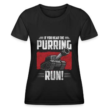 Krieg Armee Bundeswehr - Frauen Funktions-T-Shirt - Schwarz - Vorne - AI Model Female 172 light (172cm)