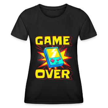 Comicstyle Style Pow! - Frauen Funktions-T-Shirt - Schwarz - Vorne - AI Model Female 172 light (172cm)