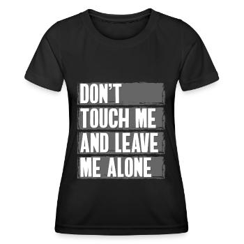 Nur Gucken Meins Provokation Ärger - Frauen Funktions-T-Shirt - Schwarz - Vorne - AI Model Female 172 light (172cm)