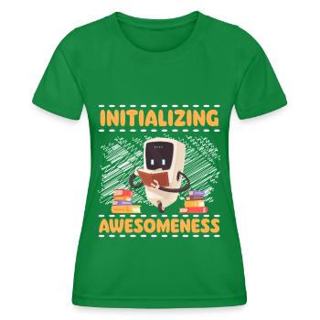 Machine Mechanics Combat Robot - Women's Functional T-Shirt - kelly green - Front - AI Model Female 172 dark (172cm)