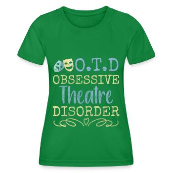 Actrice de théâtre Artiste - T-shirt sport Femme - vert - Devant - AI Model Female 172 dark (172cm)