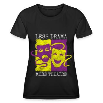 Théâtre Théâtre Théâtre Ami Pièce de théâtre - T-shirt sport Femme - noir - Devant - AI Model Female 172 light (172cm)