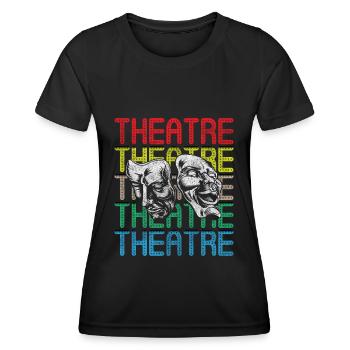Schauspieler Schauspiel Kunst Theaterstück - Frauen Funktions-T-Shirt - Schwarz - Vorne - AI Model Female 172 light (172cm)