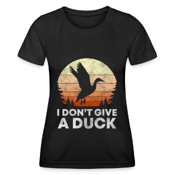 Entchen Tier Tiere Schwimmen - Frauen Funktions-T-Shirt - Schwarz - Vorne - AI Model Female 172 light (172cm)