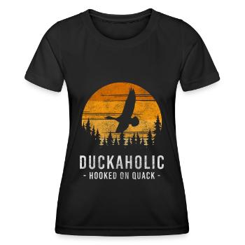 Ducks Rubber Duck - Women's Functional T-Shirt - black - Front - AI Model Female 172 light (172cm)