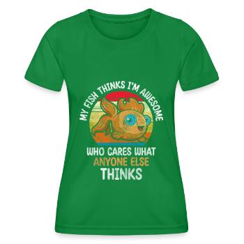 Fish fin breeding - Women's Functional T-Shirt - kelly green - Front - AI Model Female 172 dark (172cm)