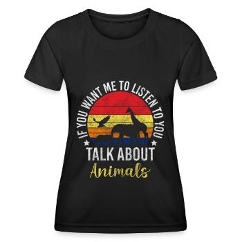 Animal Welfare Animal Animal Lovers - Women's Functional T-Shirt - black - Front - AI Model Female 172 light (172cm)