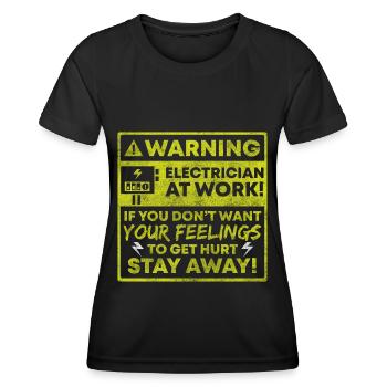 Électricité Artisanat Voltage Work - T-shirt sport Femme - noir - Devant - AI Model Female 172 light (172cm)