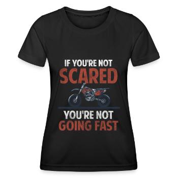 Dirtbike Dreck Biking - Frauen Funktions-T-Shirt - Schwarz - Vorne - AI Model Female 172 light (172cm)