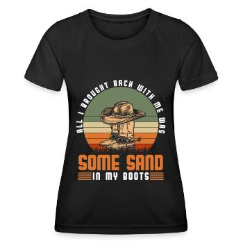 Wild West Wild Horse Western Horse - T-shirt sport Femme - noir - Devant - AI Model Female 172 light (172cm)